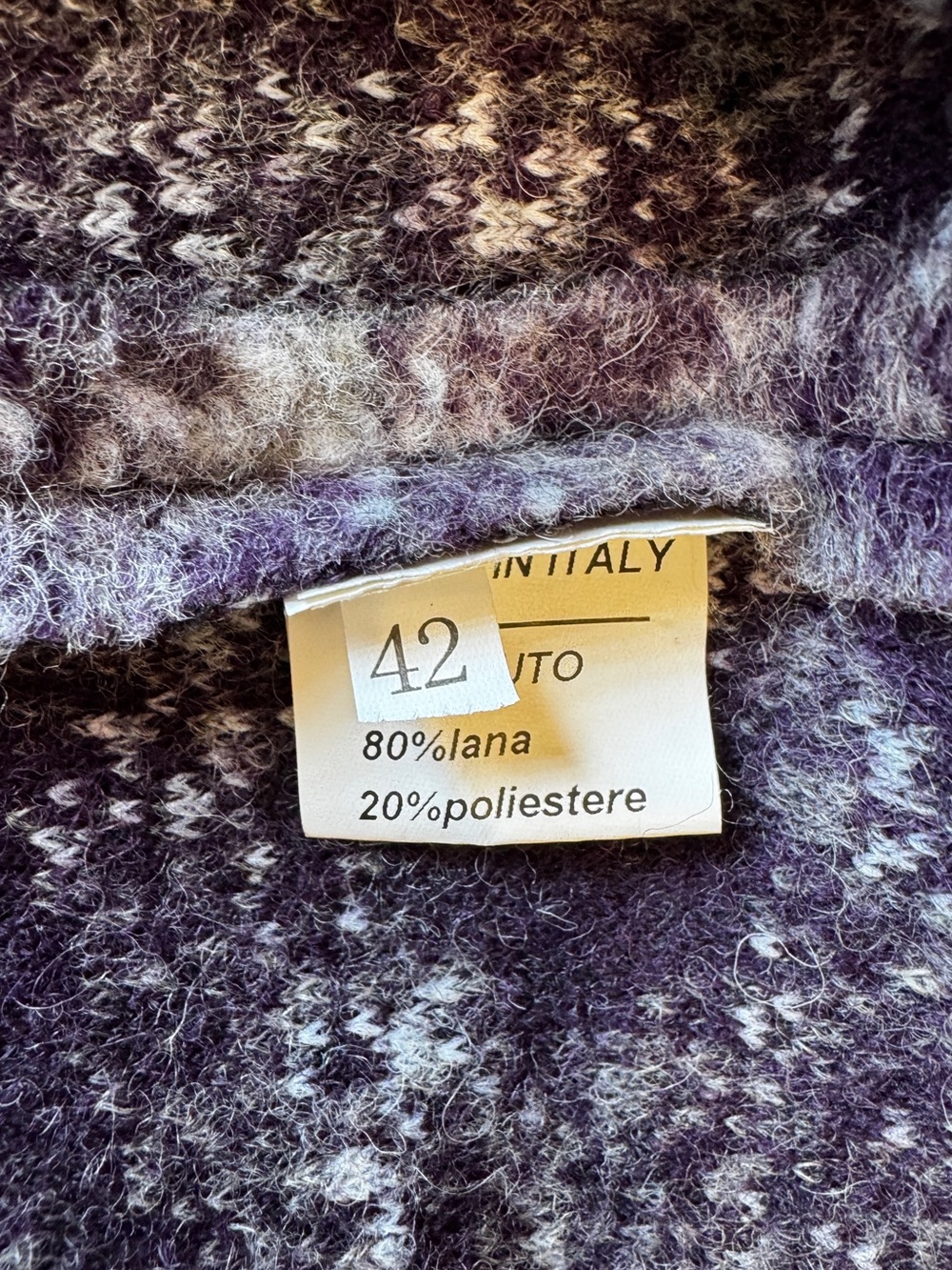 Sandro Ferrone Made in Italy Purple Wool Blend Statement Jacket Size 42 (Medium) - Picture 6 of 6